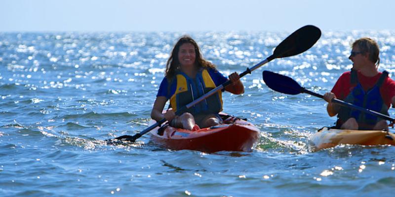 Ocean kayaking in Virginia Beach