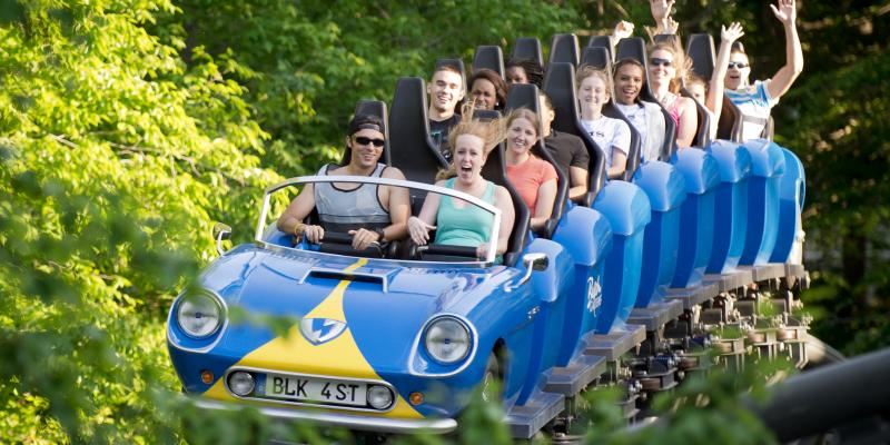 Roller coaster at Busch Gardens Williamsburg