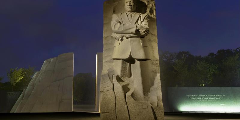 Martin Luther King, Jr. Memorial at night Martin Luther King, Jr. Memorial at night