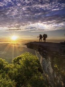 McAfee Knob, Blue Ridge Mountains, hiking, sunset, Virginia, Roanoke, USA