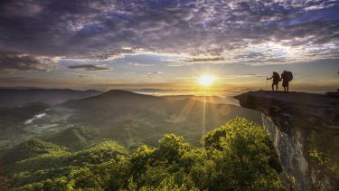 McAfee Knob, Blue Ridge Mountains, hiking, sunset, Virginia, Roanoke, USA